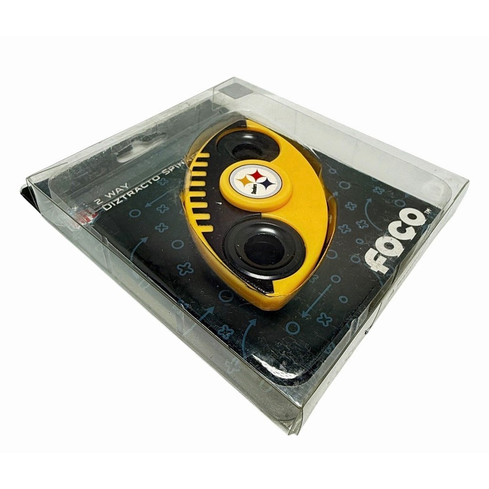 Pittsburgh Steelers NFL Fidget Spinner Diztracto Spinnerz FOCO New Sealed